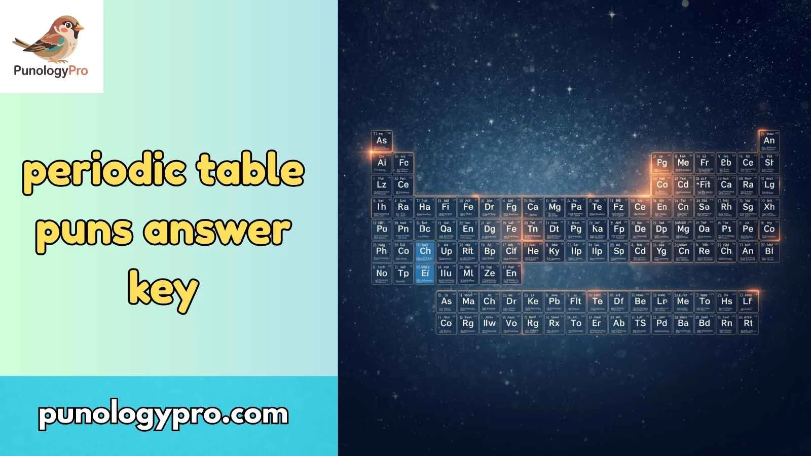 periodic table puns answer key